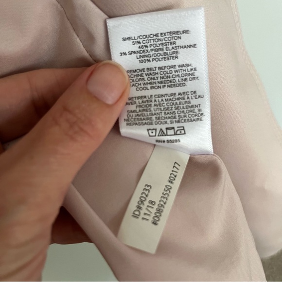 Express pale pink trench coat NWT - Picture 8 of 8